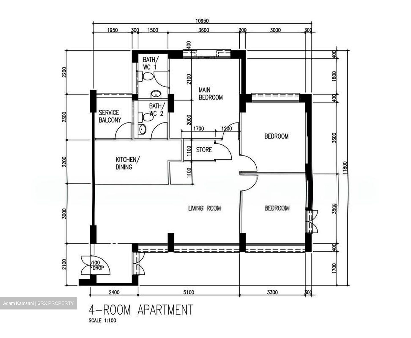 Blk 604 Woodlands Drive 42 (Woodlands), HDB 4 Rooms #586852121